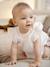 Mädchen Baby Bluse mit kurzen Volantärmeln wollweiß 1