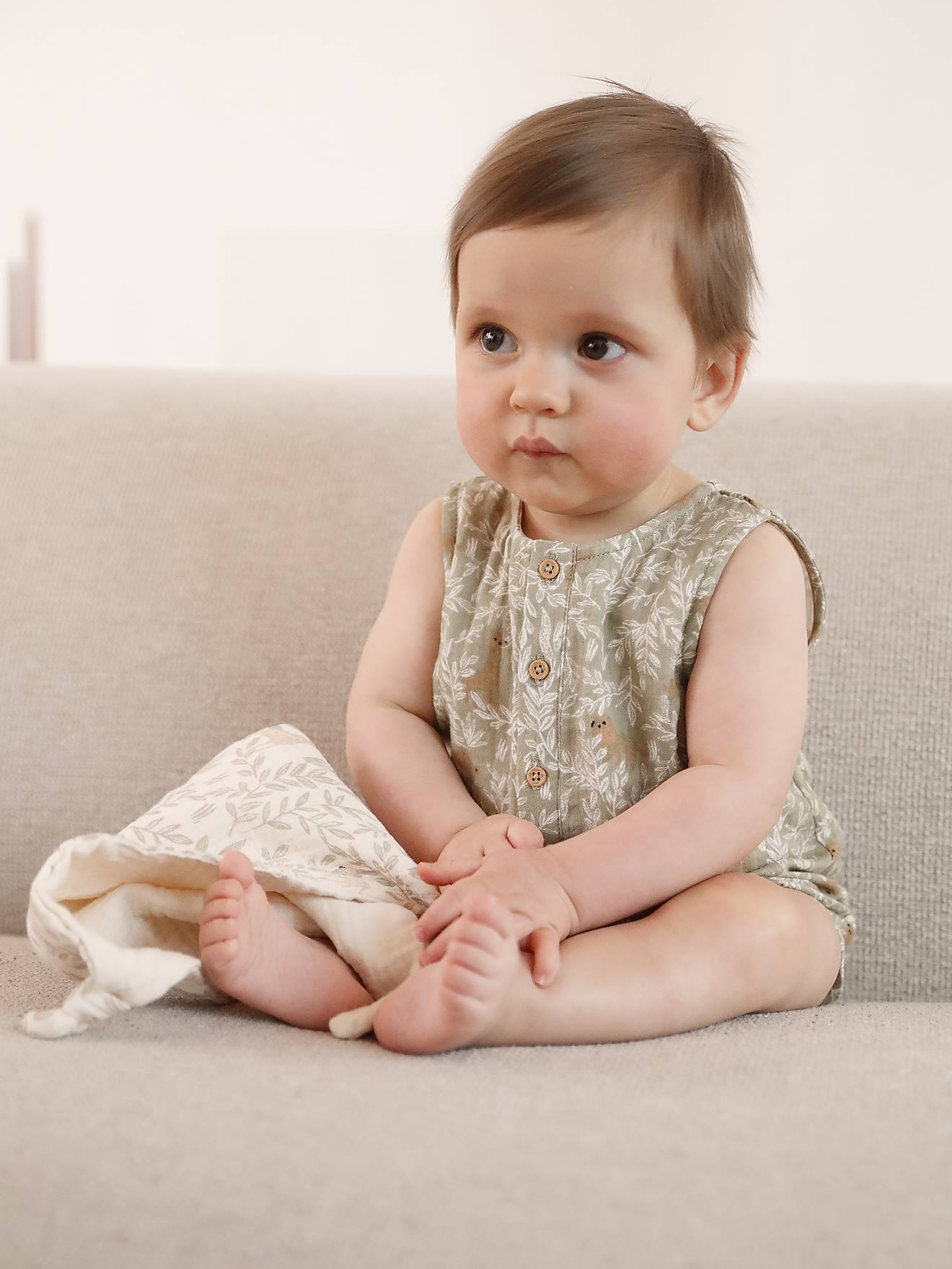 Baby Kurzoverall mit Dschungelprint
