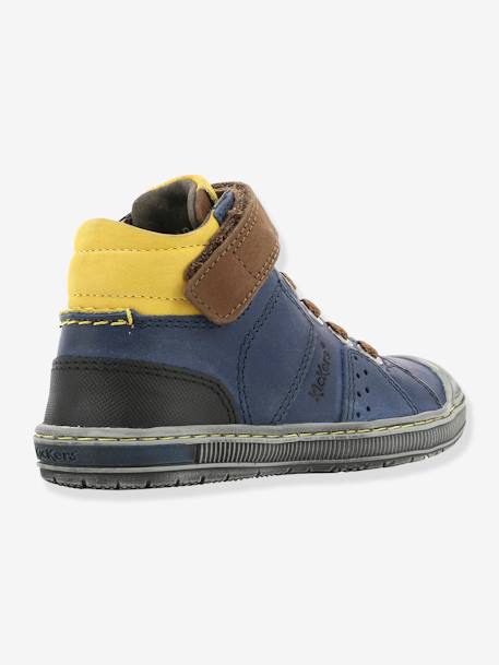 Jungen High Sneakers „Iguane“ von KICKERS® - EINFARBIG HELLBRAUN+marine - 13