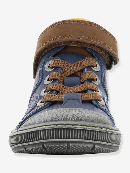 Jungen High Sneakers „Iguane“ von KICKERS® - EINFARBIG HELLBRAUN+marine - 15