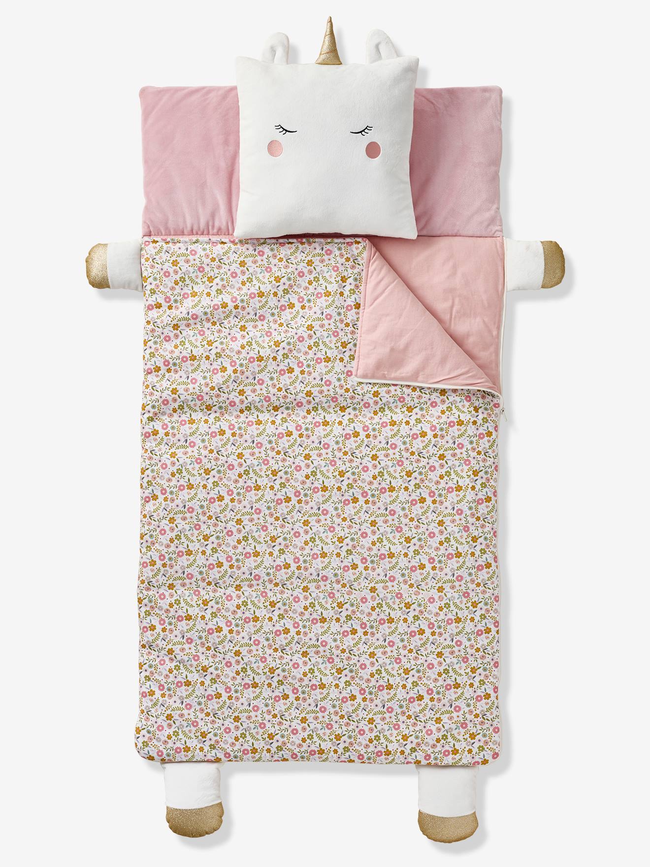 Kinder Schlafsack-Set mit Kissen TIERE Gr. 70x130 von vertbaudet