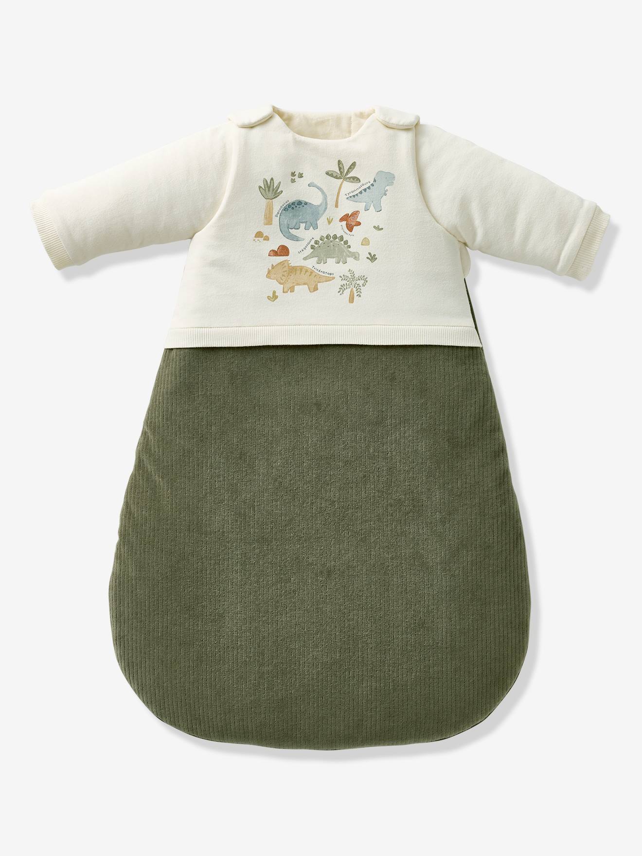Thumbnail - Baby Schlafsack MINISAURUS mit abnehmbaren Ärmeln und Bio-Baumwolle