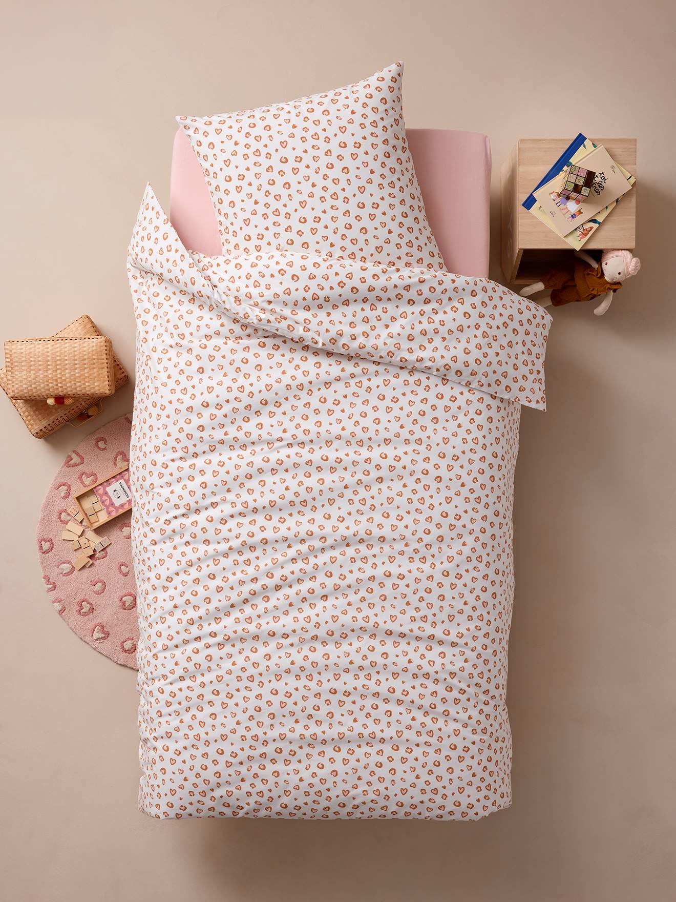 Thumbnail - Kinder Bettwäsche-Set LEOPARD mit Recycling-Baumwolle BASIC