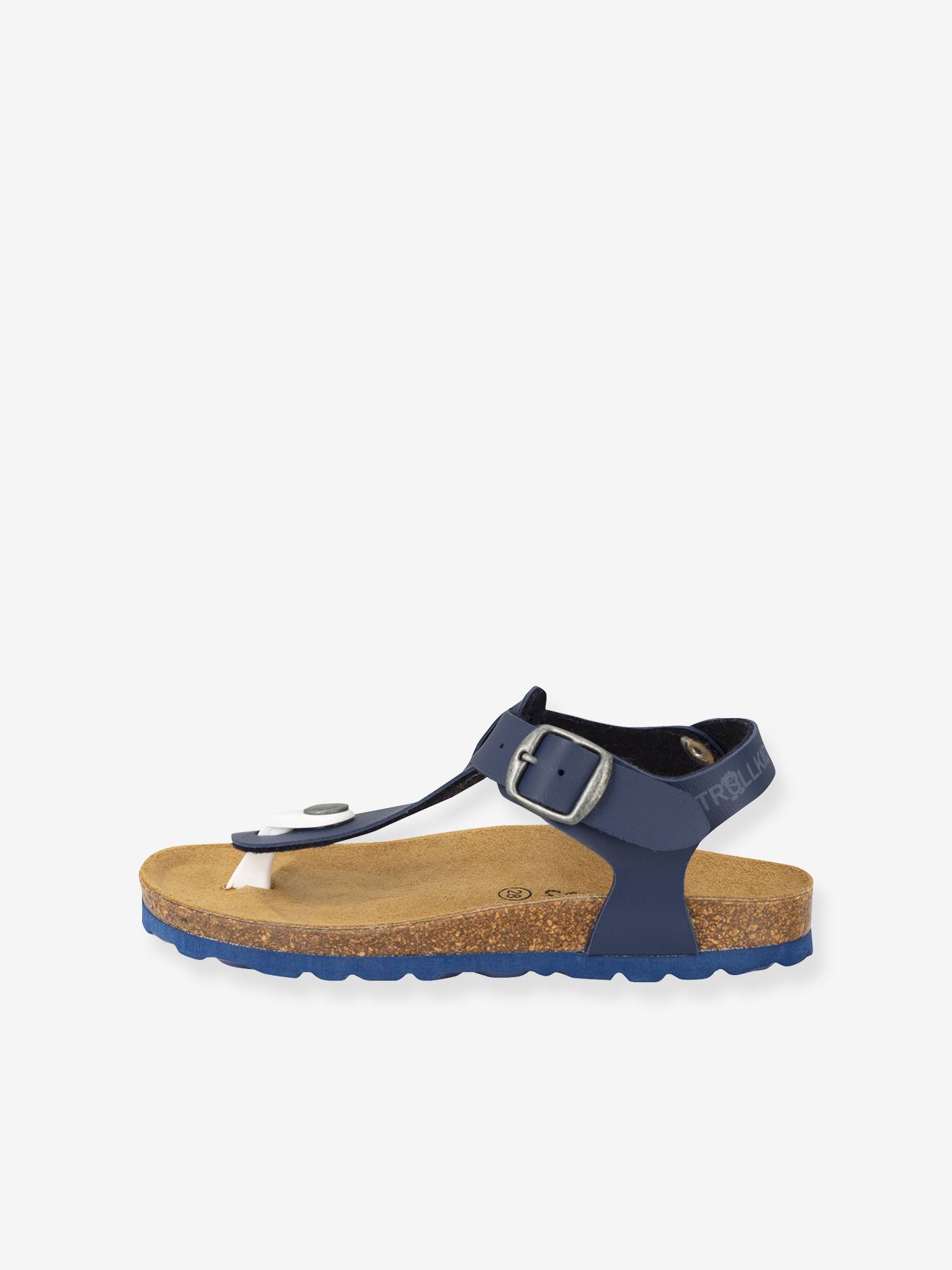 Mädchen Sandalen ALESUND TROLLKIDS mit Kork-Fußbett blau Gr. 33