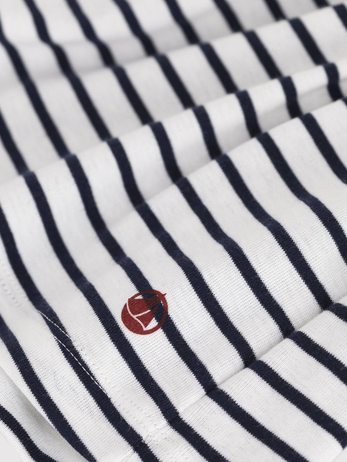 Thumbnail - Mädchen Ringelkleid aus Baumwolle PETIT BATEAU