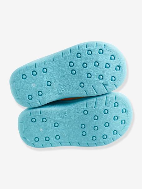 Jungen-Pantoffeln, Löwe - gelb/türkis - 4