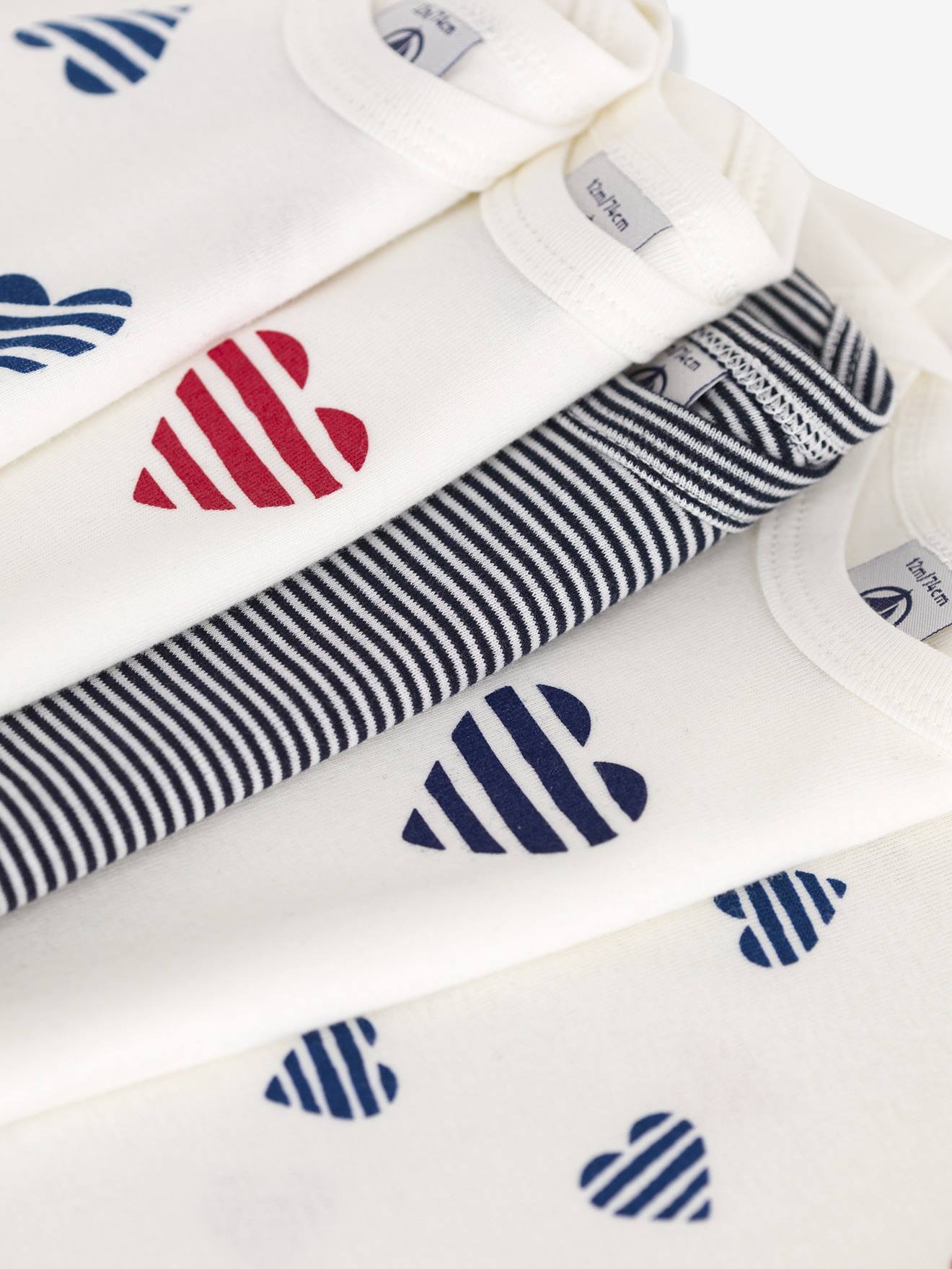 Thumbnail - 5er-Pack Unisex Baby Schlupfbodys mit kurzen Ärmeln PETIT BATEAU