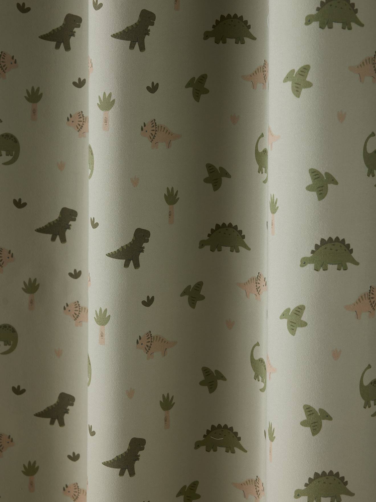 Thumbnail - Kinderzimmer Verdunkelungsvorhang MINISAURUS mit Ösen salbei