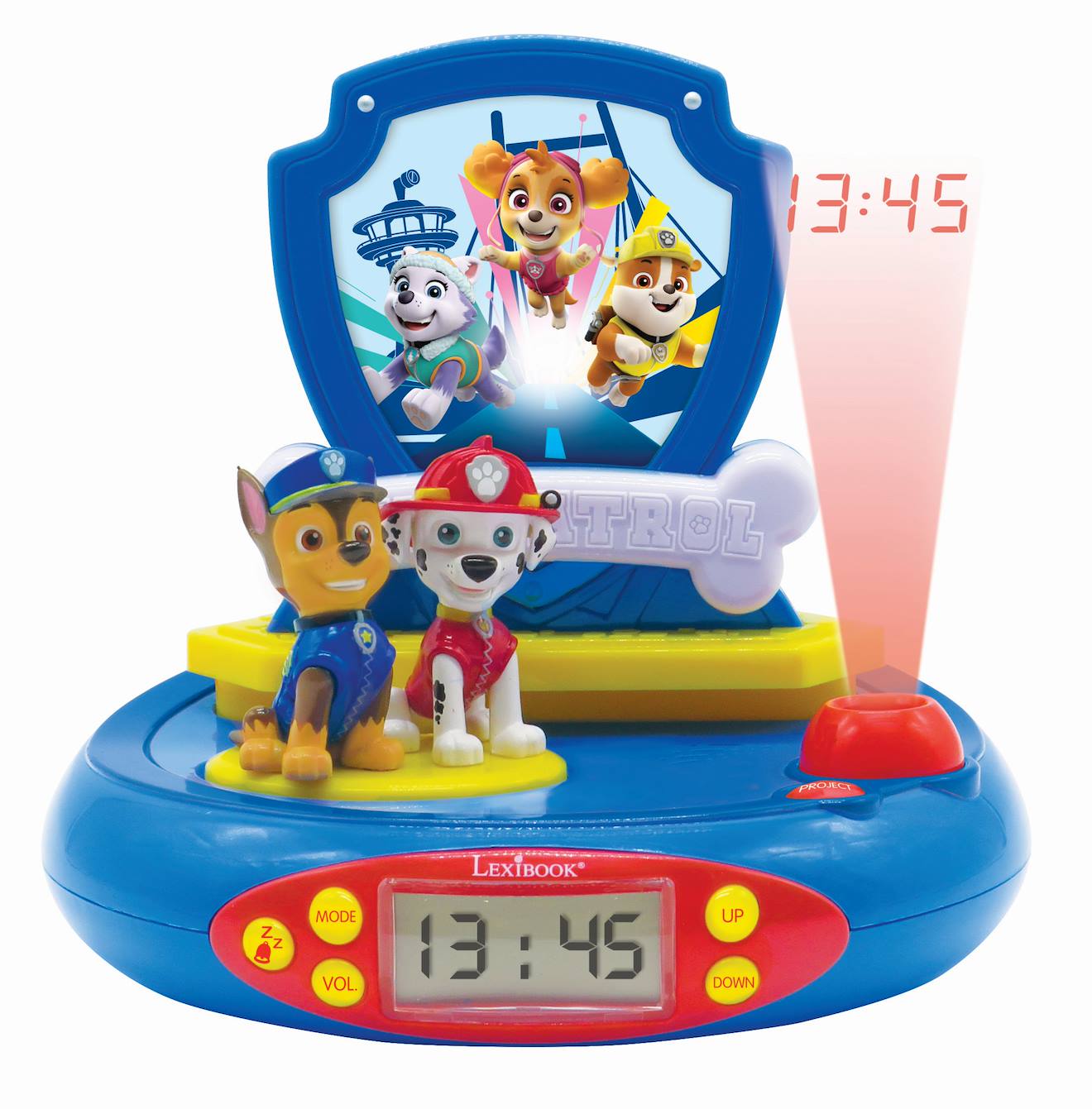Lexibook 3D-Wecker mit Projektor Paw Patrol – Helfer auf vier