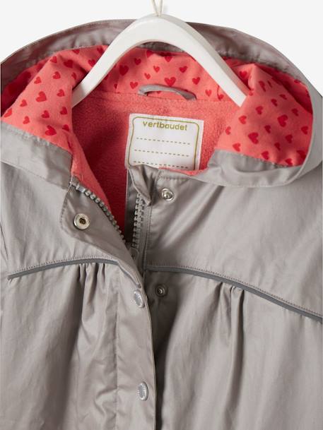 Jacke für Mädchen, Fleecefutter - grau+grau - 7