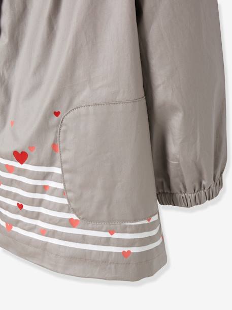 Jacke für Mädchen, Fleecefutter - grau+grau - 8