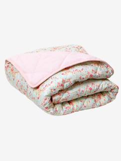 Dekoration & Bettwäsche-Kinderbettwäsche-Kuscheldecken & Tagesdecken-Mädchen Steppdecke mit Blumenmuster Oeko-Tex