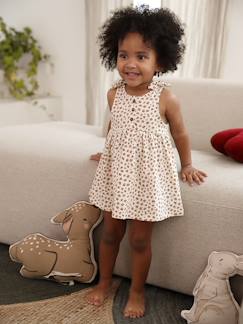Babymode-Bio-Kollektion: Bedrucktes Mädchen Baby Trägerkleid