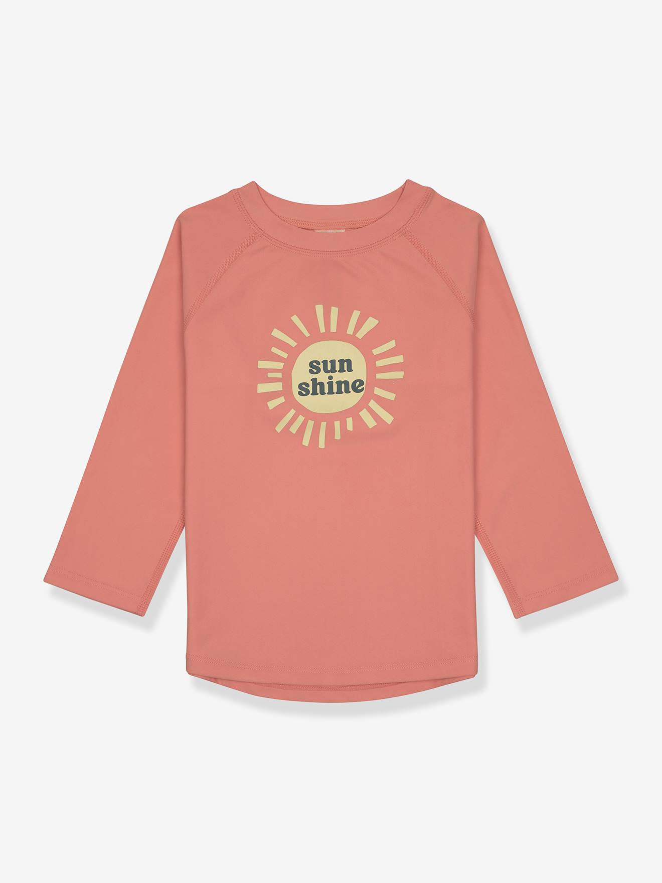 Kinder Bade-Shirt mit langen Ärmeln & UV-Schutz LÄSSIG koralle Gr. 86/98
