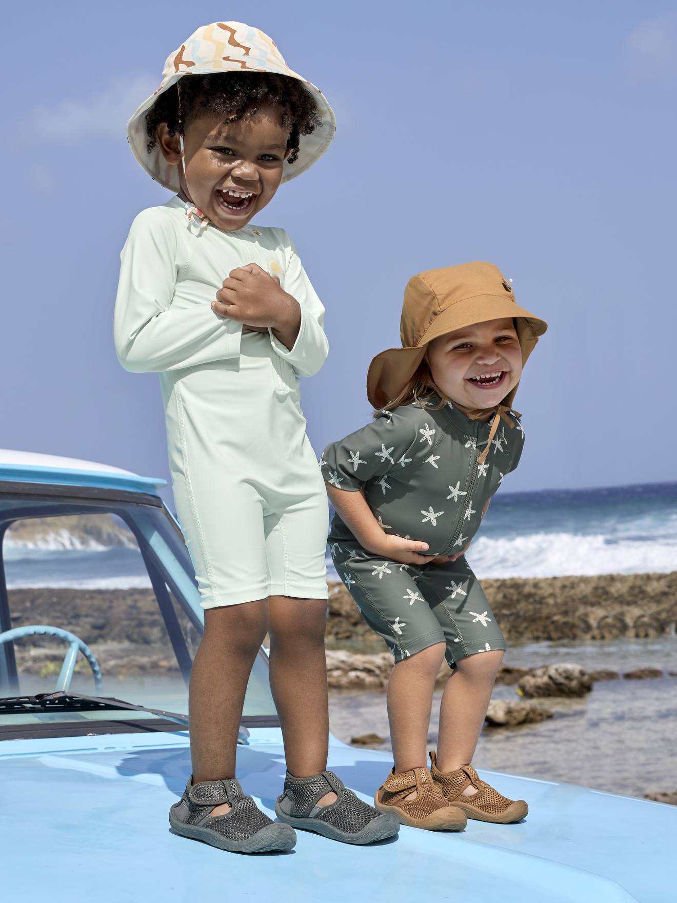 Thumbnail - Kinder UV-Strandanzug LÄSSIG mit langen Ärmeln