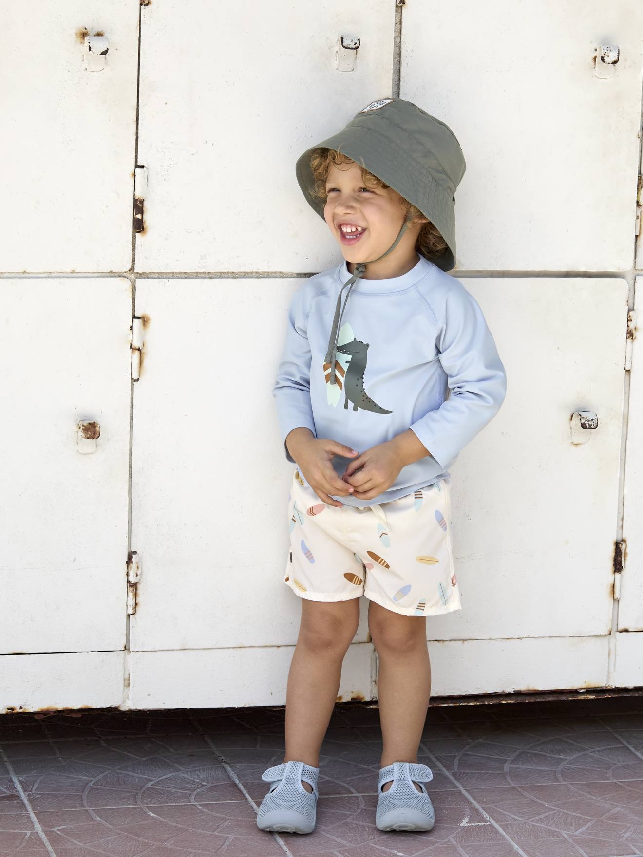 Thumbnail - Kinder Bade-Shirt mit langen Ärmeln und UV-Schutz LÄSSIG