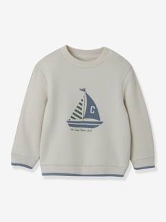 Baby Sweatshirt mit Segelboot CYRILLUS, Bio-Baumwolle  [numero-image]