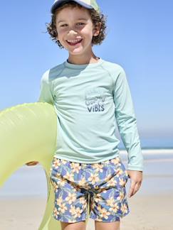 Jungen Badeshorts mit Hawaiiblumen  [numero-image]
