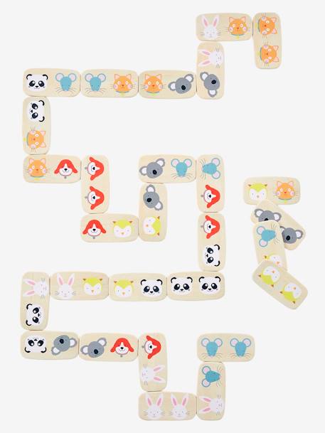 Kinder Dominospiel aus Holz FSC® - mehrfarbig - 2