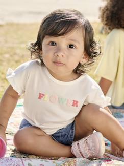 Babymode-Shirts & Rollkragenpullover-Bio-Kollektion: Baby T-Shirt mit Reliefmotiv