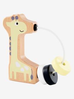 Spielzeug-Baby-Tasten & Greifen-Baby Holzrassel, Giraffe FSC