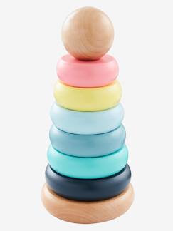 Spielzeug-Baby-Tasten & Greifen-Stapel-Pyramide aus Holz FSC