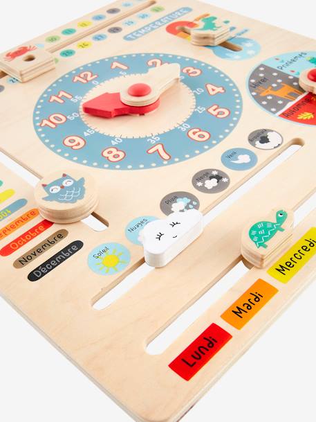 Kinder Spieluhr mit Kalender, Holz FSC® - mehrfarbig+mehrfarbig - 2