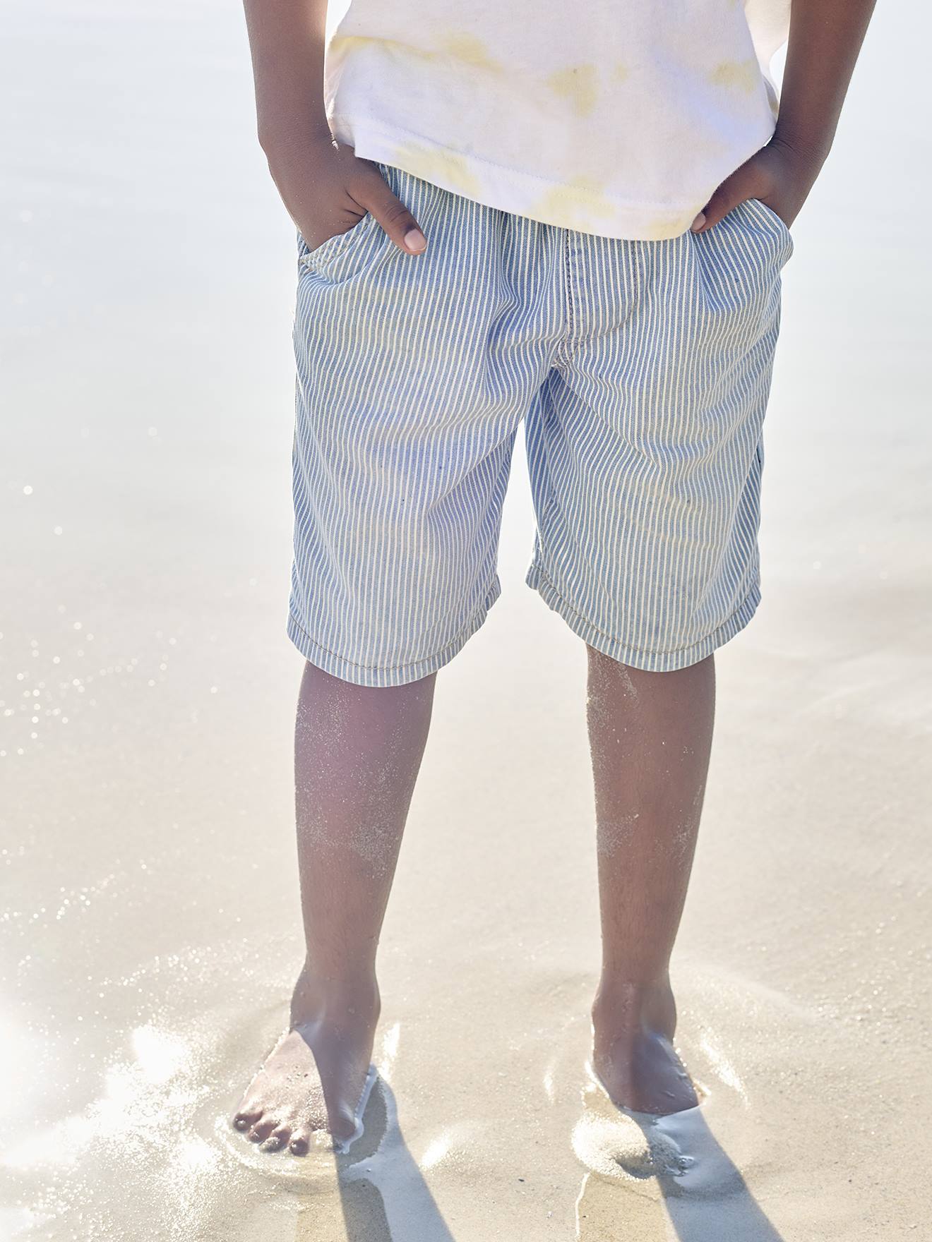 Thumbnail - Jungen Jeans-Shorts mit Dehnbund