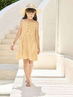 Maedchenkleidung-Kleider-Mädchen Trägerkleid aus Musselin