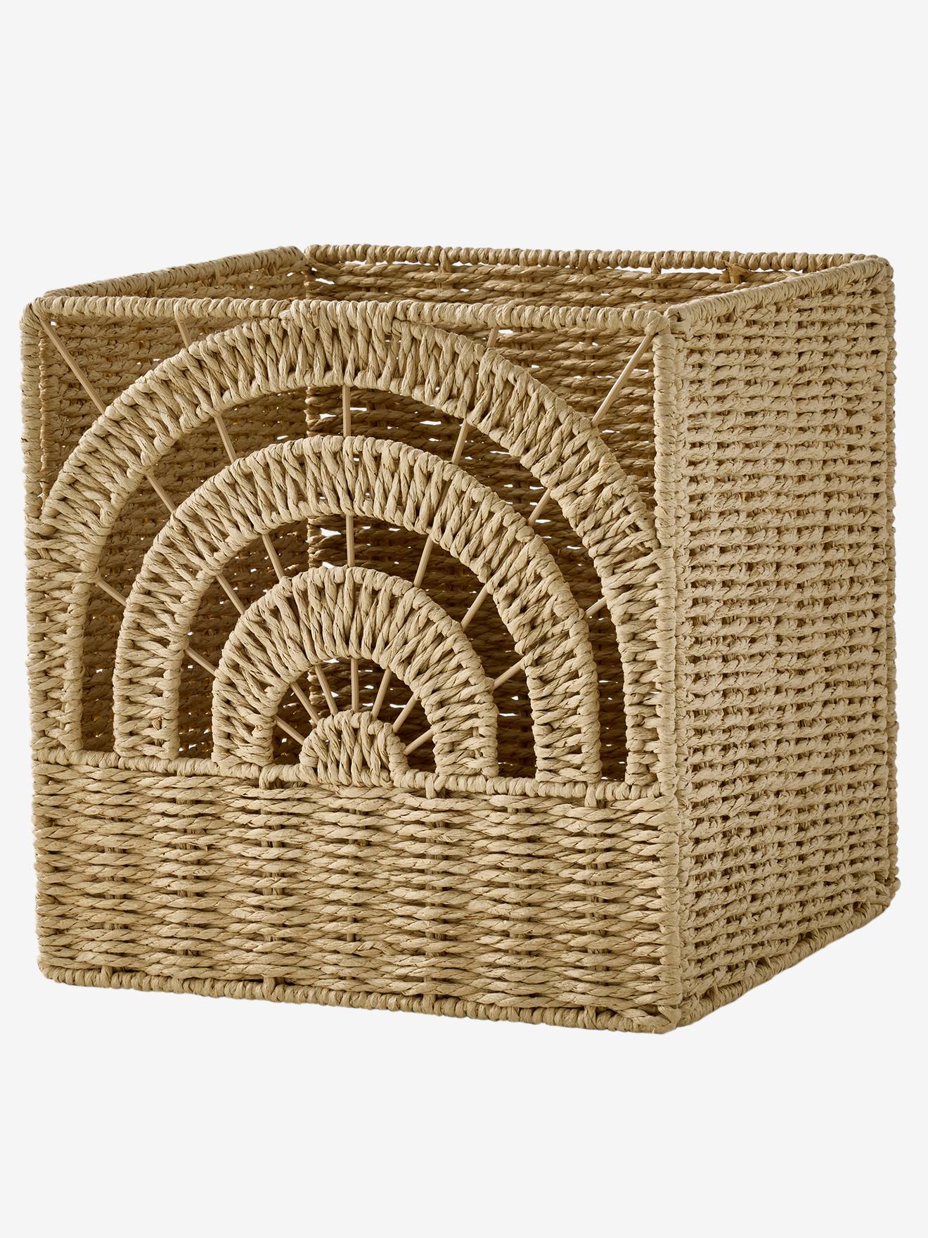 Thumbnail - Faltbare Kinderzimmer Aufbewahrungsbox REGENBOGEN aus Papierkordel