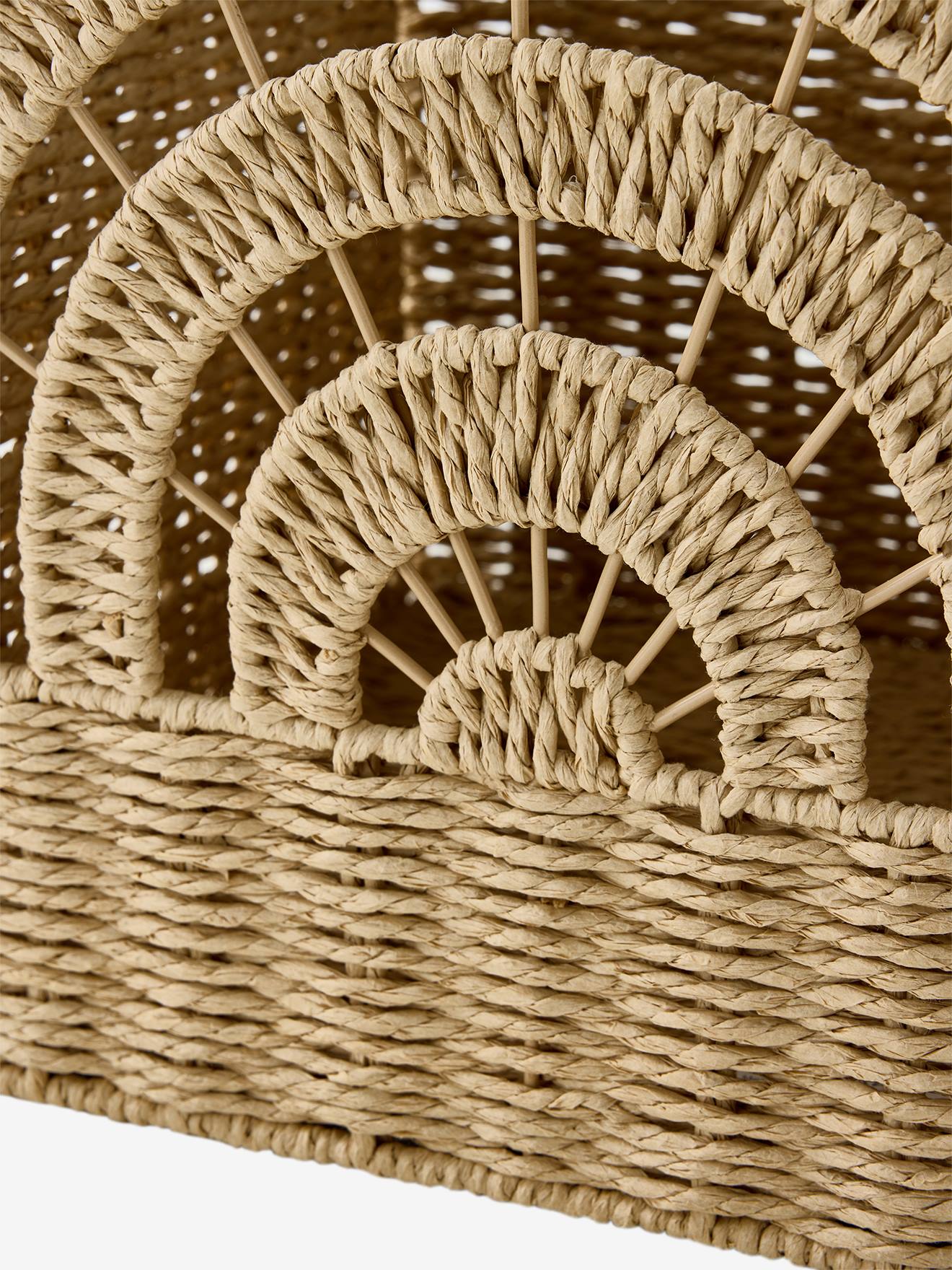 Thumbnail - Faltbare Kinderzimmer Aufbewahrungsbox REGENBOGEN aus Papierkordel