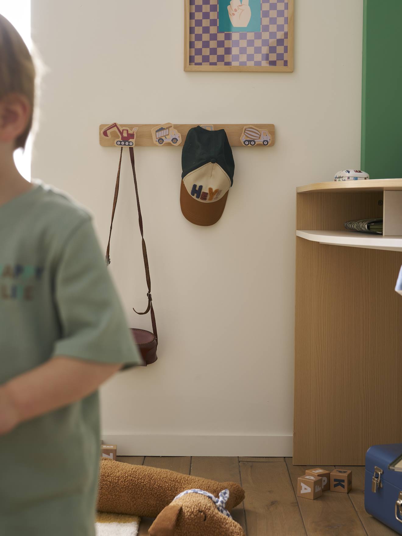 Thumbnail - Kinderzimmer Wandgarderobe BAUSTELLENFAHRZEUGE