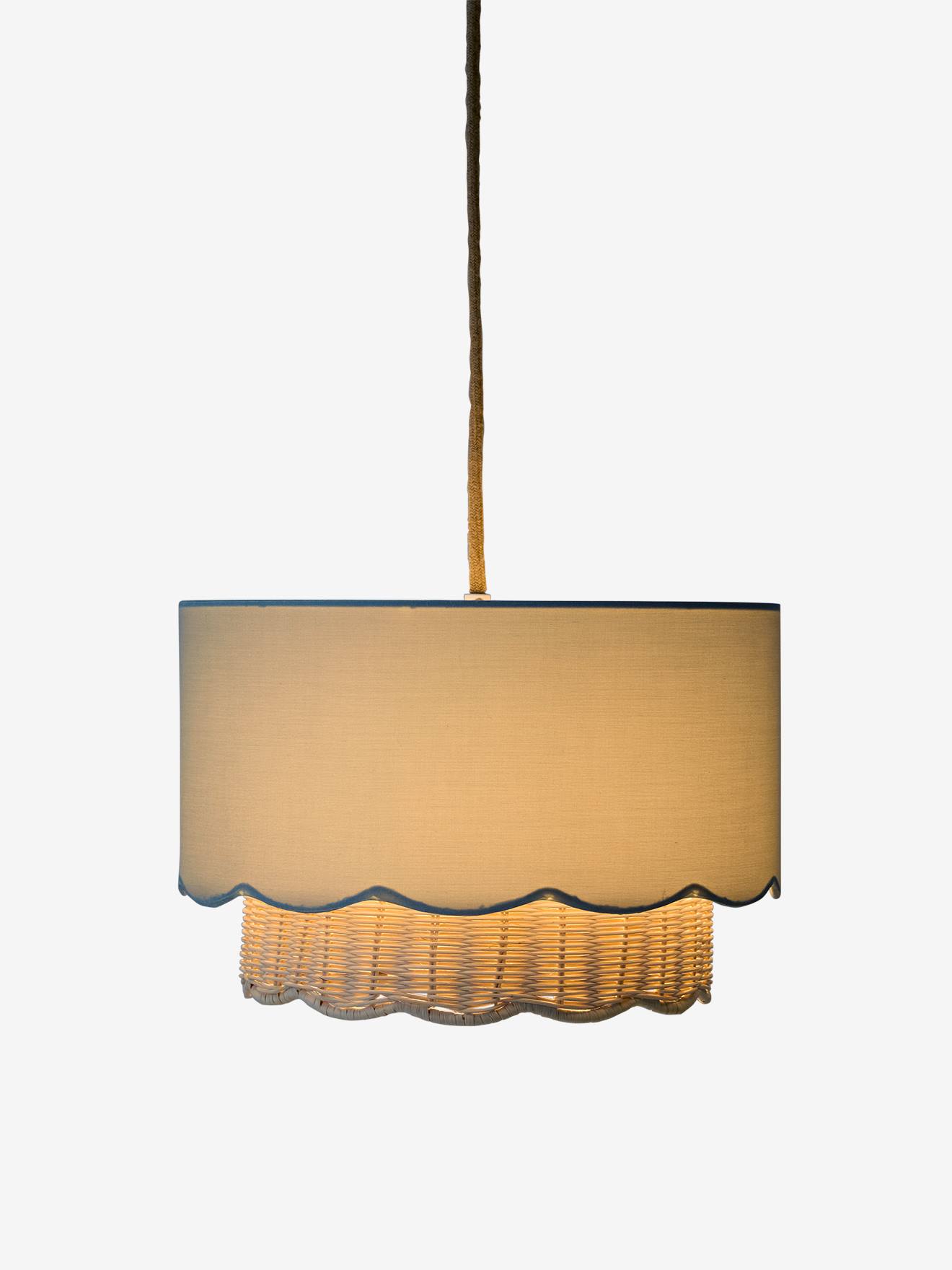 Thumbnail - Kinderzimmer Lampenschirm FESTON mit Rattan salbei