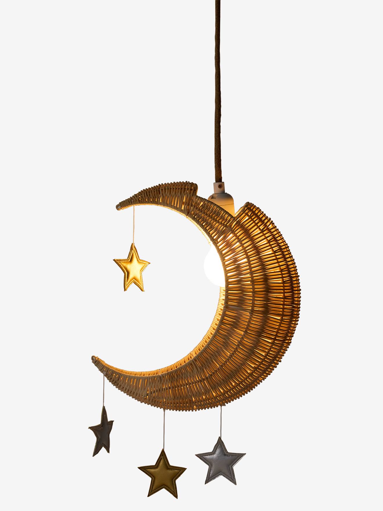 Thumbnail - Kinderzimmer Lampenschirm MOND aus Rattan