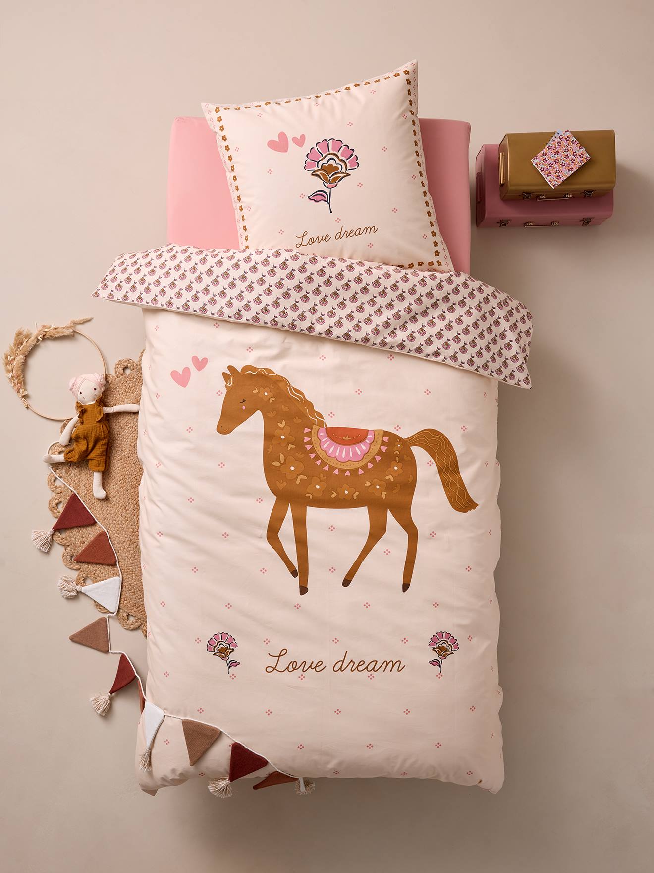 Thumbnail - Kinder Bettwäsche-Set ARIZONA DREAM Pferd
