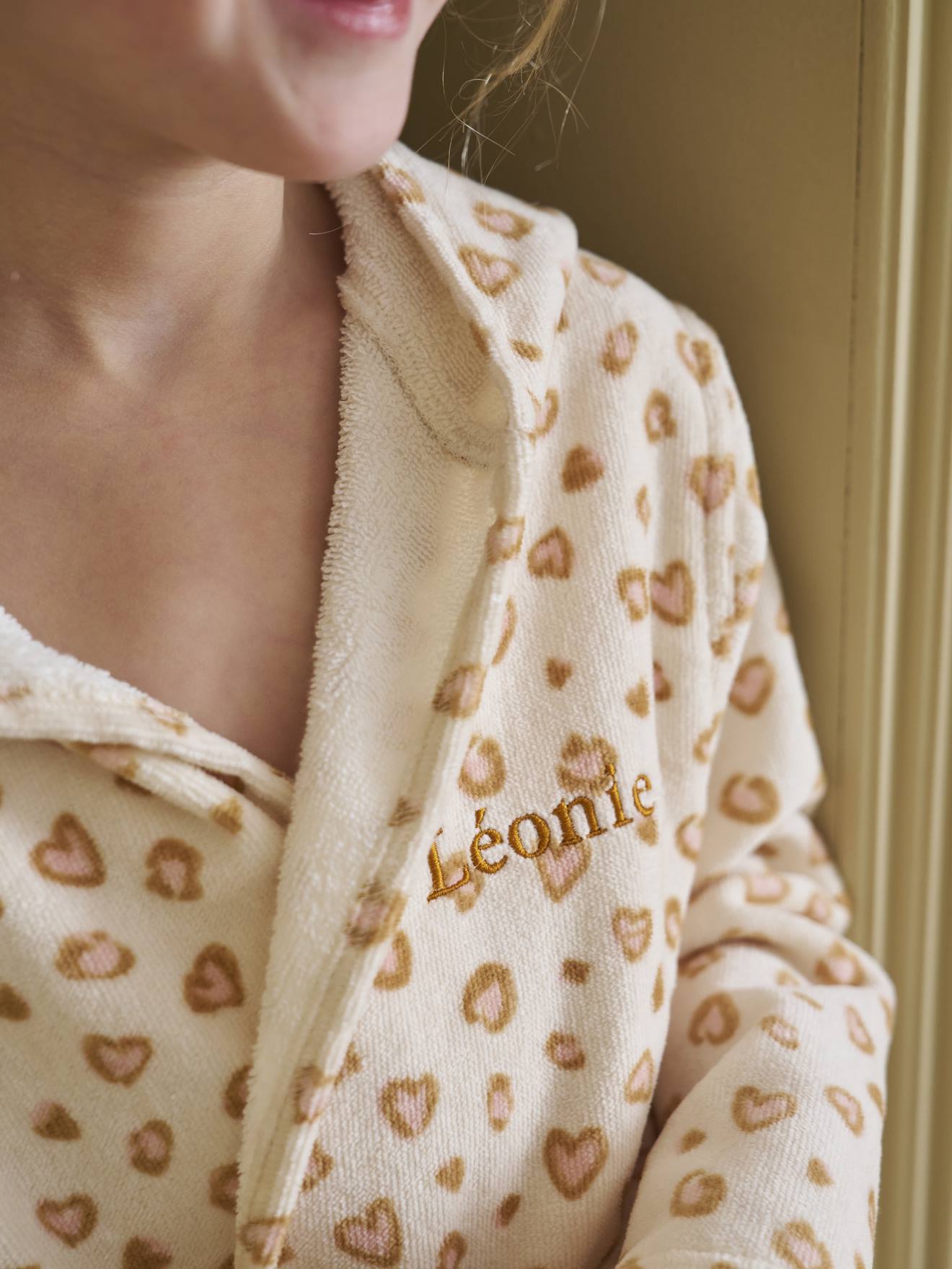 Thumbnail - Kinder Bademantel LEOPARD mit Recycling-Baumwolle