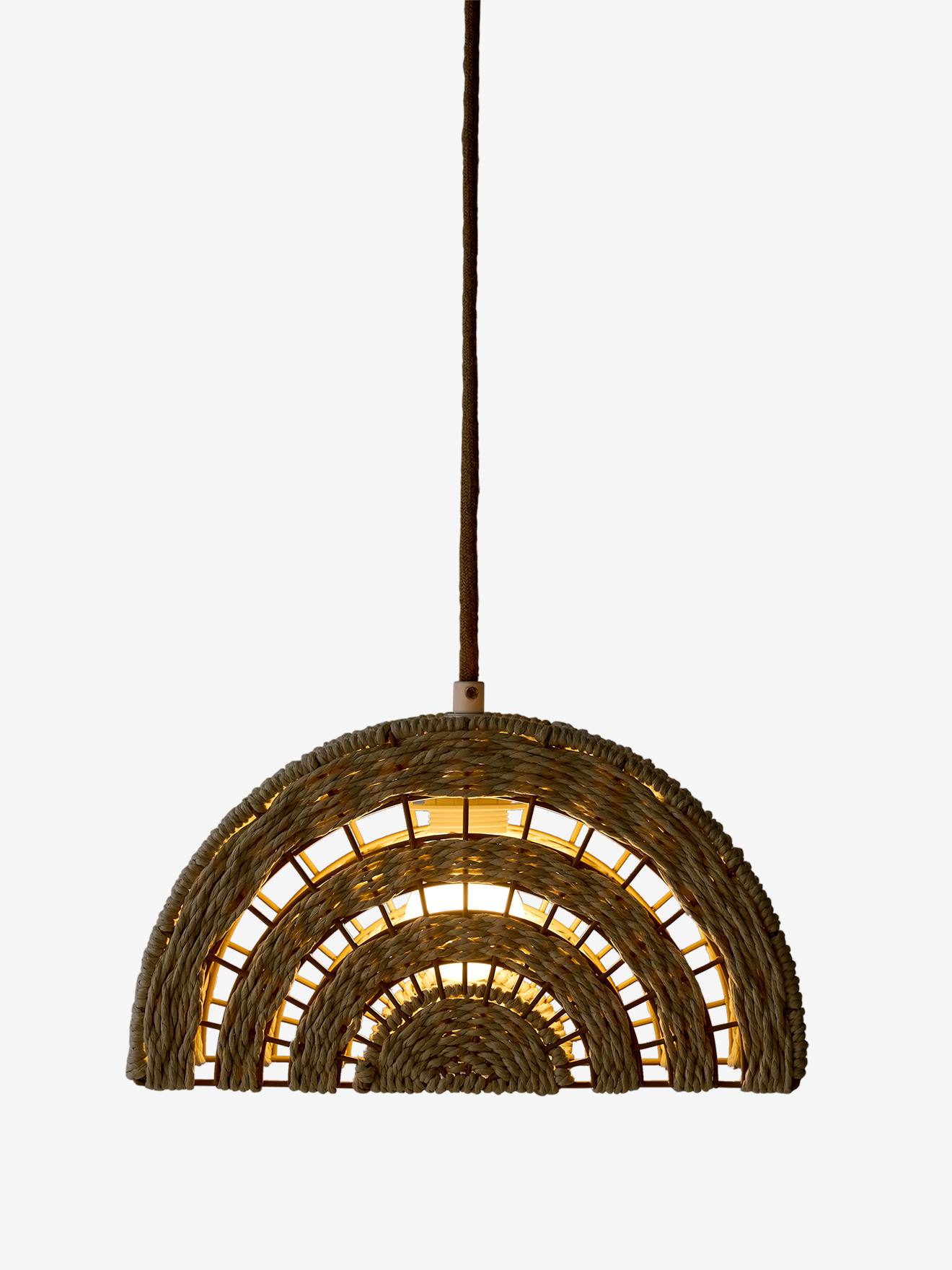 Thumbnail - Kinderzimmer Hängelampenschirm REGENBOGEN aus Papierkordel