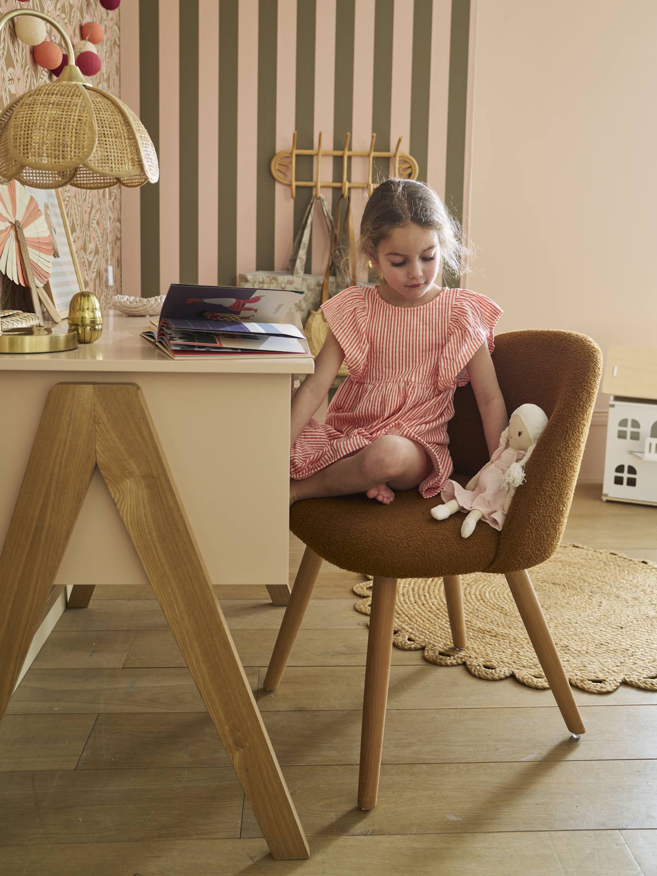 Thumbnail - Kinderschreibtisch RETRO VINTAGE pudrig