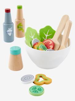 Spielzeug-Spielküchen, Tipis & Kostüme -Salat-Set für die Spielküche, Holz FSC