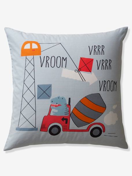 Set aus Bett- und Kissenbezug „Dino Truck“ - blaugrau bedruckt - 6
