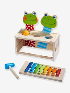 Spielzeug-Kinder Klang-Klopfbank Froschkonzert HABA