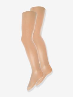 Maedchenkleidung-2er-Pack Mädchen Feinstrumpfhosen SATIN SHEER ewers