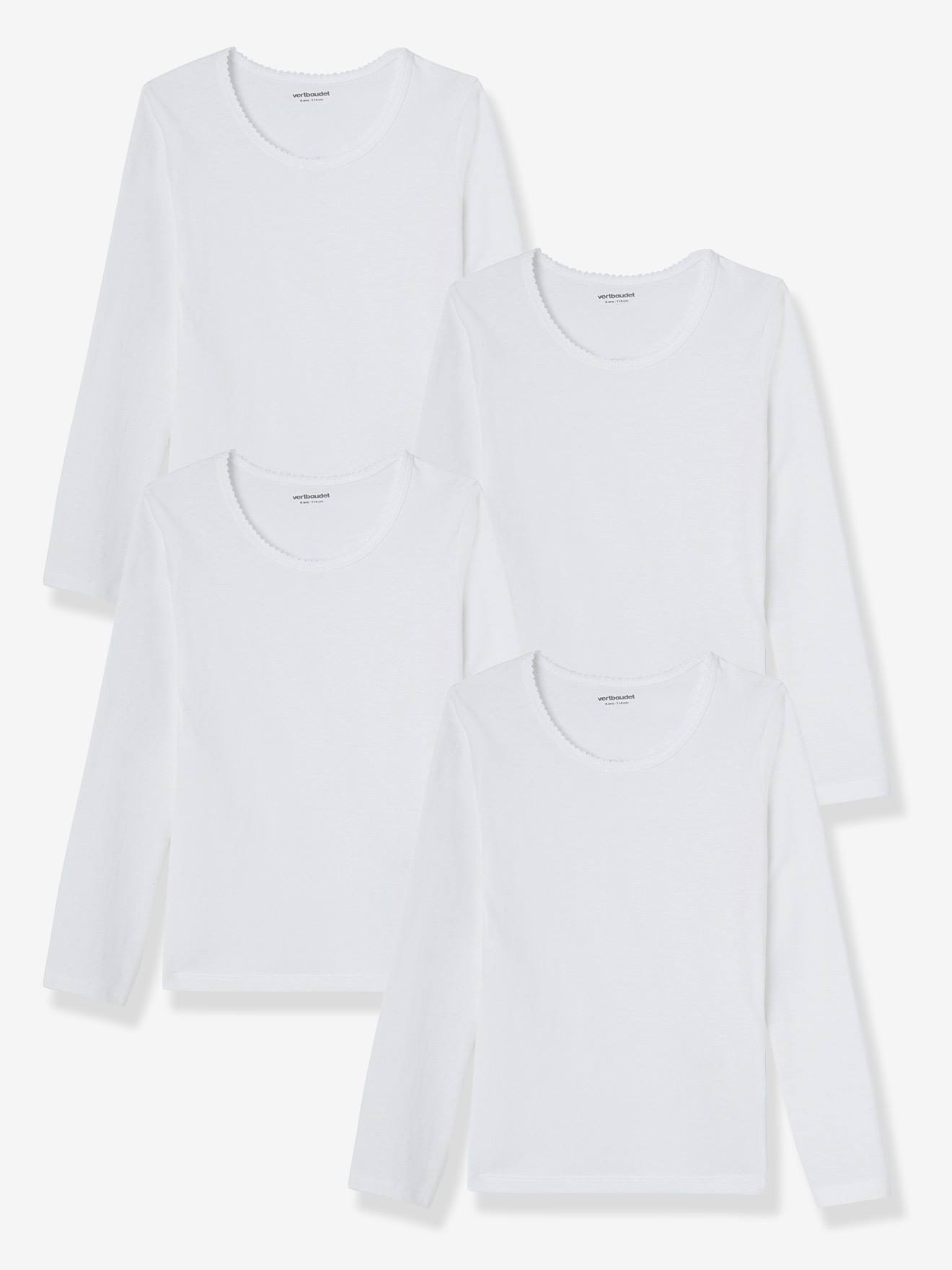 4er-Pack Mädchen Shirts BASIC