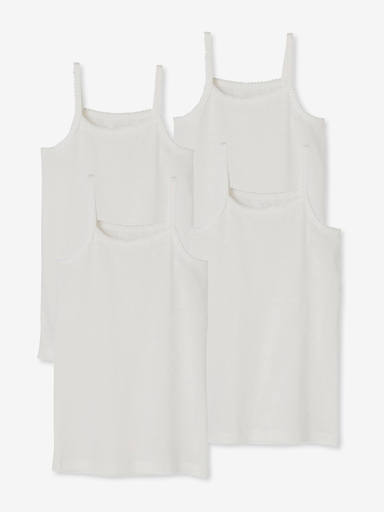 4er-Pack Mädchen Trägertops BASIC