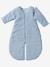 Schlafsack/Overall für Babys, Mikrofaser - blau/dreiecke+rosa/sterne - 2