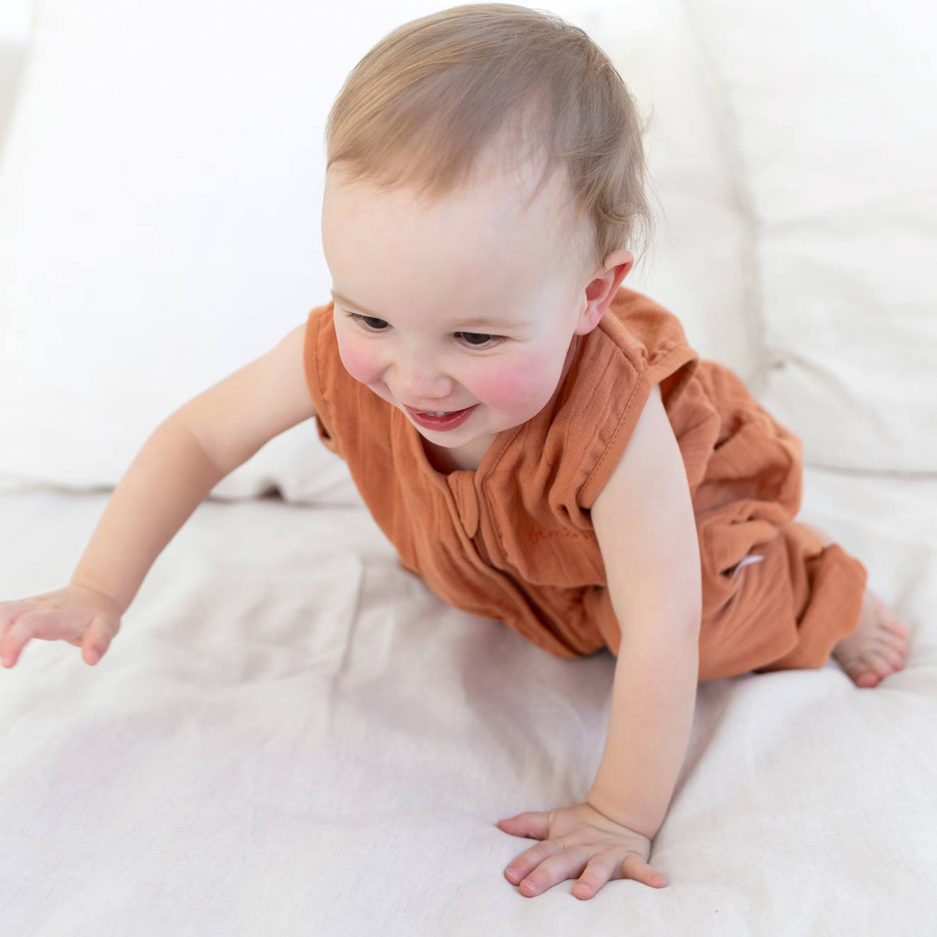 Thumbnail - Schlafsack trennbare Beine Winter  -  TOG 0.5 Swaddle pumpkin