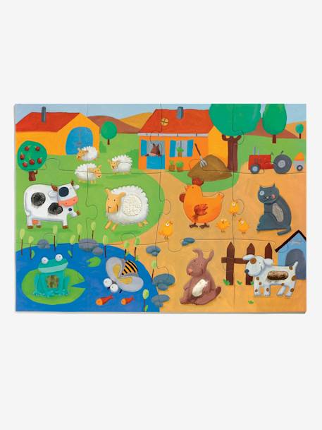 20-teiliges Fühlpuzzle „Bauernhof“ DJECO - mehrfarbig - 2