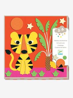Spielzeug-Kreativität-Sticker, Collagen & Knetmasse-Filz Collage-Set „Schöne Natur“ DJECO