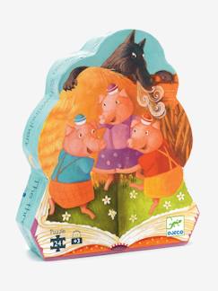 Spielzeug-Pädagogische Spiele-Puzzles-Puzzle „Die 3 kleinen Schweinchen" DJECO