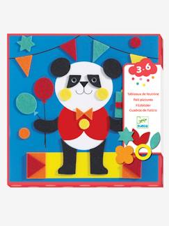Spielzeug-Kreativität-Sticker, Collagen & Knetmasse-Filz Collage-Set „Lieblingstiere“ DJECO